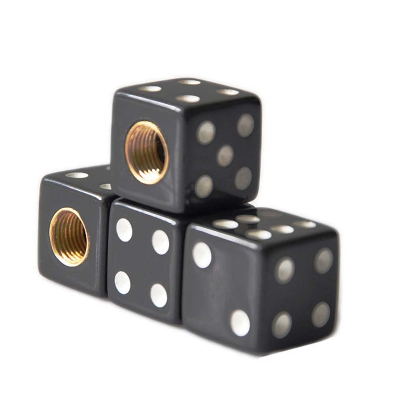 Custom Accessories 16114 Black Dice Style Valve Cap - Image 3